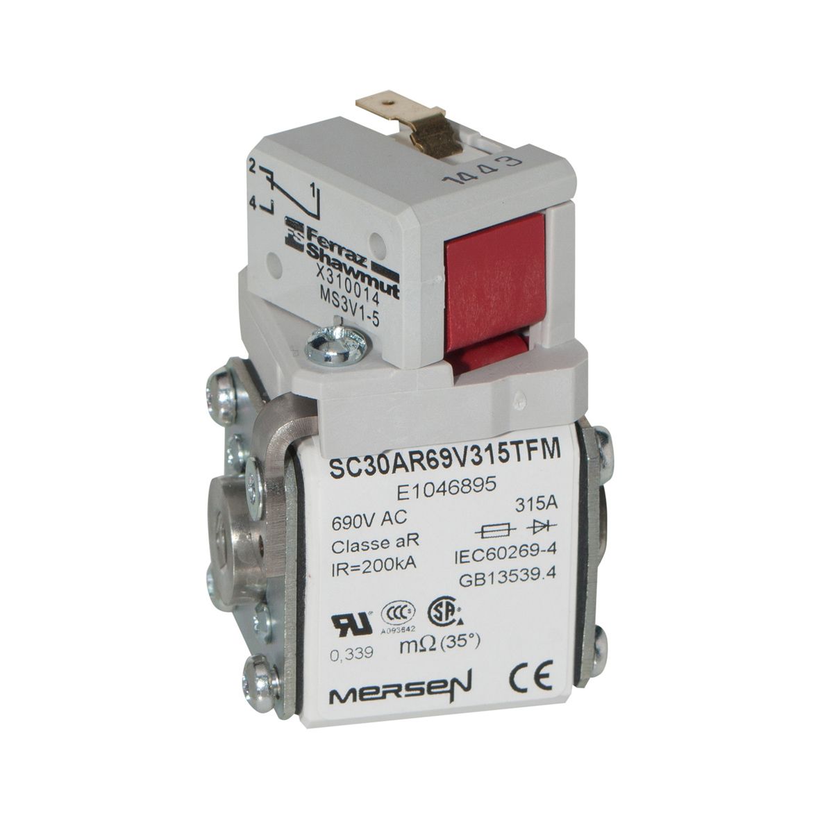 E1046895 - Size 30 type TTF with microswitch aR 315 A 690VAC
